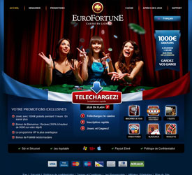 jouer sur le Casino Euro Fortune